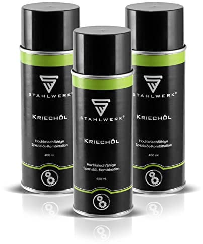 STAHLWERK 3er Set Profi-Kriechöl zum Sprühen, Universal- Gleit- und Schmiermittel