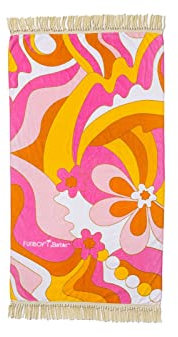 FUNBOY & Barbie Luxury Dream Übergroßes Strandtuch mit Fransen, Größe M