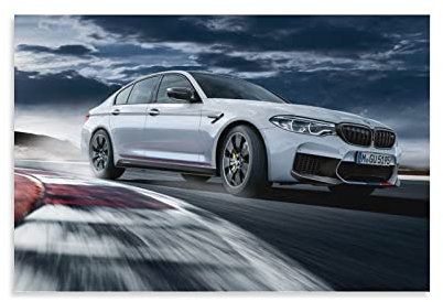 Auto-Poster, BMW-M5, dekoratives Gemälde, Leinwand, Wandkunst, Wohnzimmer, Poster, Schlafzimmer, Gemälde, 20 x 30 cm