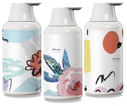 Lot de 3 flacons de shampoing, Pompe 500ML avec étiquette, Vide, Rechargeable, Distributeur de shampoing, Savon, après-shampoing, Gel Douche, Lotion