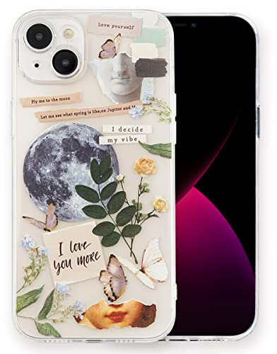 INLOYGEM Handyhülle für iPhone 13 mit Motiv, Stoßfestes klares weiches TPU Dünne Schutzhülle Silikon Hülle, mit Kunstfoto Bedruckt für Apple iPhone 13-Vintage-Kunst