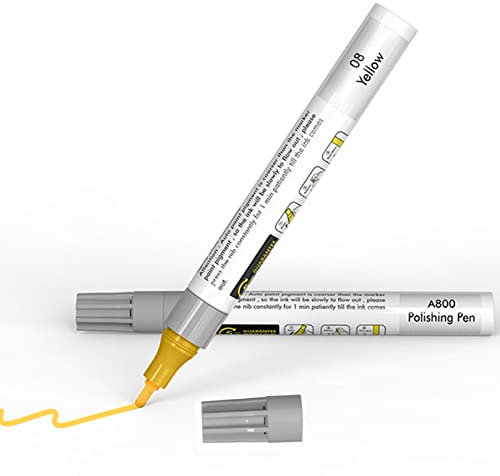 Auto Lackstift Gelb, Auto Ausbesserungsstift, Wasserfester Autolack Kratzerentferner Zum Entfernen Von Autokratzern, Mehrfarbiger Autolack Kratzer Reparatur, 1 Kratzer Reparaturstift, 1 Polierstift