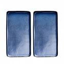 Aida RAW Rechteckiges Dish Set 34 x 18 cm – 2 Stück – Midnight Blue