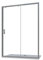 Box Doccia Nicchia 150 cm Mod. Sicily 2 Ante Apertura Scorrevole Vetro Temperato 6mm Trasparente Profili in Alluminio Cromato Flat Design Maniglia in Abs Cromato