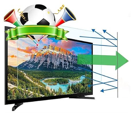 AIZYR Anti Scratch TV Screen Protector Film 75-85inch Ultra-Clear Anti Blue Light/Anti-Glare Screen Protective Cover for SHARP, SONY,SAMSUNG,Hisense,LG Etc,77inch 1722x993mm