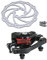 Eayoly Mountainbike-Scheibenbremsen-Kit - Mechanische Scheibenbremsen Set | Bremssattel vorne und hinten mit 160-mm-Bremsscheiben, passend für Mountainbikes, Rennräder