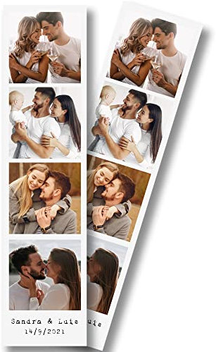 Pack 2 Imanes Personalizado con Fotos, Nombre y Fecha para la Nevera, San Valentín, Parejas