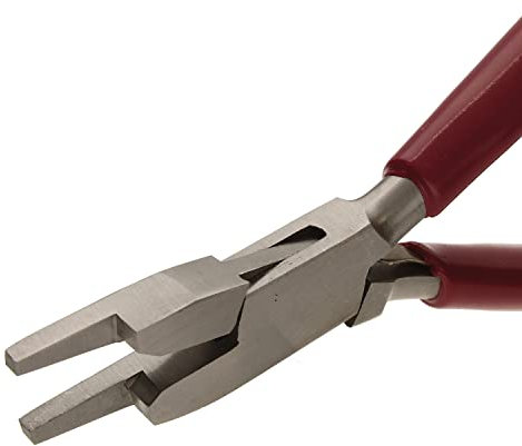 The Beadsmith WrapMaker Zange – 152 mm Schmuckherstellungswerkzeug mit poliertem Stahlkopf, PVC-Komfortgriff und Doppelblattfedern