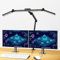 YOUKOYI Lampada da Scrivania a LED, 24W Lampada da Tavolo con Clip, 5 Temperatura Colore 5 Livelli Luminosità Lampada Monitor con Morsetto e Sensore di Luce per Studio, Monitor, Ufficio