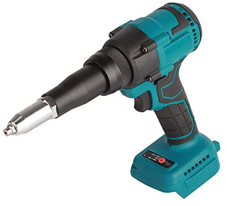 Kit de Pistola de Remache, 2,4 Mm a 4,8 Mm, 18 V, Azul, Pistola de Remache Eléctrica con Batería BL1815, Herramienta Manual de Tuerca de Remache Automática LED, para