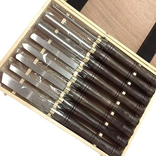 8 Stück Drechselmesser Holz Drechselwerkzeug Holz Schnitzwerkzeuge Drechseleisen Drechselbeitel Für Anfänger Und Hobby-Drechsler Mit Walnussgriff Und Aufbewahrungskoffer Aus Holz