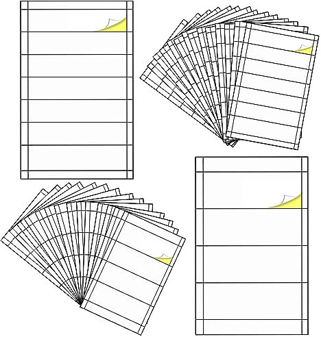 GIGIIS Selbstklebende Etiketten Drucken A4 Etiketten Selbstklebend Bedruckbar zum Beschriften Wasserfest Etiketten Selbstklebend Bedruckbar für Ordnerrücken (15 Blatt 192 x 61mm, 15 Blatt 192 x 38mm)
