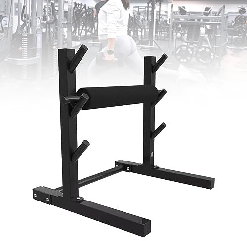 DYK&NX Einbeiniger Kniebeugen-Rollenständer, Beinstrecker Curl-Maschine für bulgarische Geteilte Kniebeugen, einbeinige Ausfallschritte, Körpergewicht oder Hantel