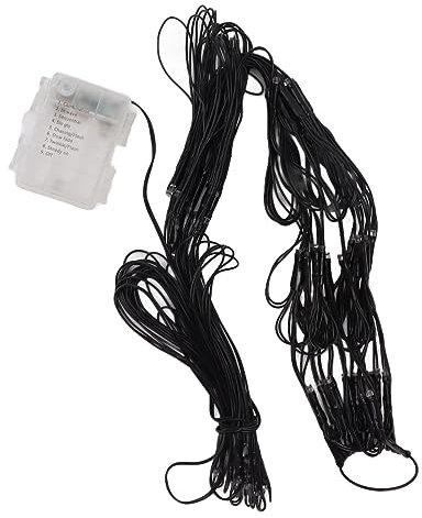 TARSHYRY Halloween-Spinnennetz-Lichter, 1,2 M Durchmesser, 8 Lichteffekte, Dekorative LED-Halloween-Lampen, Orange, für Fenster, Zimmer, Innen- und Außendekorationen