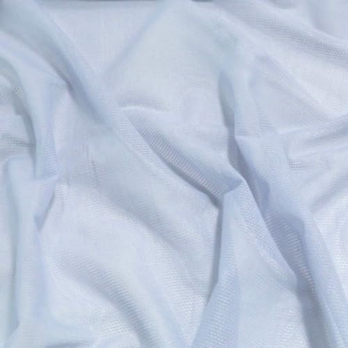 TOLKO preisgünstige leichte Dekostoff Gardinenstoff Meterware 150cm breit weicher Netz Stoff für Party Hochzeit Feier Vorhang Sichtschutz Sonnenschutz Stoffe zum Nähen Meterware (Hell Flieder)