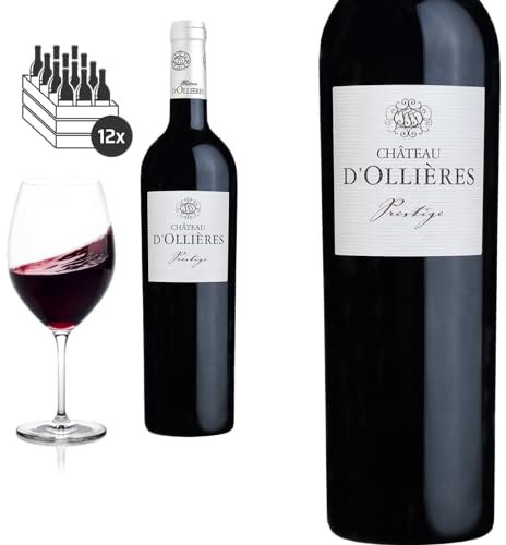 12er Karton 2020 Côteaux Varois en Provence rouge PRESTIGE von Château d'Ollières - Rotwein