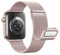 Astorgos Cinturino Magnetico Compatibile con Apple Watch Serie 9 8 7 6 5 4 3 2 1 SE 38/40/41mm, Maglia Milanese con Doppia Chiusura Magnetica Cinturino in Metallo per Donna Uomo, Rosa Oro