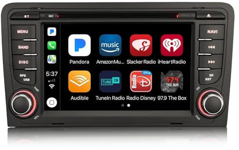 erisin [4+64GB] 8 Core Android 13 Car Stereo Head Unit for AUDI A3 S3 RS3 RNSE-PU Support Carplay Android Auto GPS Sat Nav DSP Bluetooth 5.0 WiFi Dab+ DVD IPS FM Radio RDS