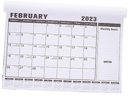 PLAFOPE Tischkalender Für Haushalt Monatskalender Mit Dickem Papiermaterial Praktischer Wandkalender Als Bürozubehör