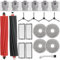 21 Stück Zubehör für Roborock Qrevo Master/Qrevo Slim – 6 Staubbeutel, 2 Gummi Hauptbürsten, 4 HEPA Filter, 4 Wischtücher, 4 Seitenbürsten, 1 Reinigungsbürste – Ersatzteile kompatibel mit Saugrobotern