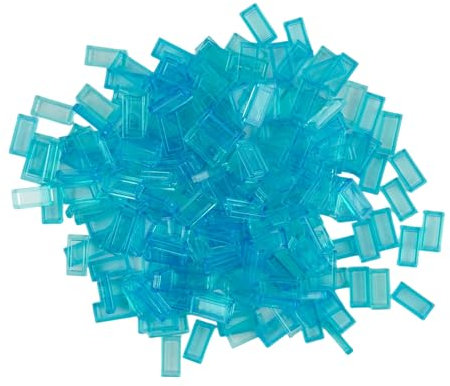 Lego® City 1x2 Fliesen Hellblau Transparent – 100 Stück – Perfekt für Deine Kreationen