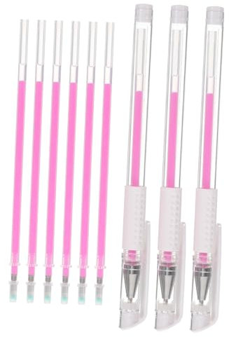DOITOOL 1 Satz Übungsnotizmarker Tätowierung Stempel Tinte Grad Abs Schablone Markierungen Liner Bausatz Chirurgischer Markierungsstift Mapping-skin-stift Lippen-mapping-stift Plastik Rosa