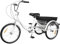 Desnysmf 20 Zoll 8 Gang Dreirad für Erwachsene Lastenfahrrad, Modern 3 Räder Fahrrad Erwachsene mit Einkaufskorb, City Einkauffahrrad Bike, 3 Räder Dreirad für Outdoor-Aktivitäten Weiß