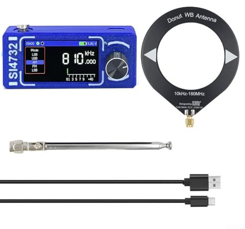 Mini SI4732 Full Band Radio, FM/AM Pocket Radio, For LW, For MW, For SW (15-0kHz - 30MHz), For VHF (64-10-8Mhz), Radios With Loop Antenna (black)