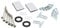DEKAROX Door Assembly Kit for Bosch Siemens 618833 00618833 Küppersbusch 436650 Installation Kit for Outer Door Dishwasher Fully Integrated