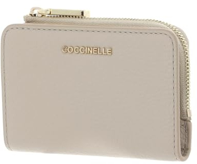Coccinelle Leder Kartenetui Metallic Soft Credit Card Holder Sandshell beige