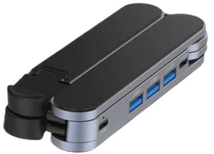 Laptop Docking Stand,Ventilated Cooling USB Hub Tablet Stand | Ergonomic Laptop Holder | for Home Playing Games Table Desk Travel Business Notebook Computer