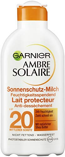 Garnier Ambre Solaire Delial Milch LSF 20, 3er Pack (3 x 200 ml)