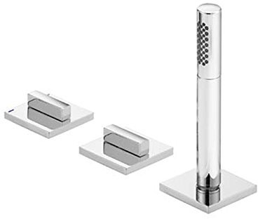 Keuco Dreilochbatterie EDITION 11 51130010500 für Wannenrandmontage, mit Luftsprudler M28x1,verchromt