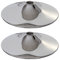 Mendler 2er-Set Fußteller Fußplatte Fuß für Barhocker Barstuhl Drehstuhl Esszimmerstuhl, Chrom - Ø 41cm