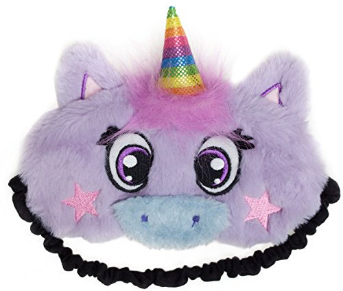 FRINGOO® Schlafmaske, Plüsch, weich, süß, für Reisen, Meditation, Augenmaske, originelle Augenklappe, Augenbinde für die Nacht