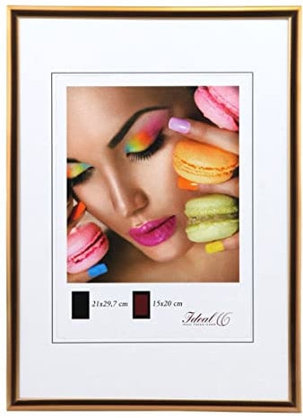 Ideal Life Kunststoff Bilderrahmen Wanddeko Collage Poster Bilder Foto Rahmen: Farbe: Kupfer | Format: 30x30