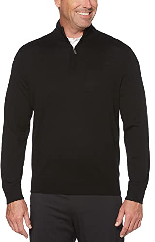 Callaway - Golf Tops for Men, Long Sleeve Thermal Sweater, with 1/4 Zip