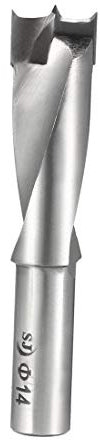 sourcing map Brad Point Drill Bits for Wood 14mm x 68mm Right Turning Carbide for Woodworking Carpentry Drilling Tool