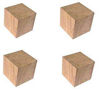 Quincadeco Pied de Meuble chêne 10 cm lot 4 pcs