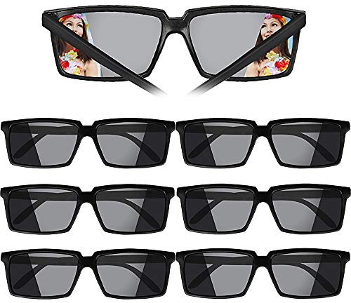 VINFUTUR 6 × Rückansicht Brille Agentenbrillen Spy Brille Lustige Spiegel Partybrillen für Geburtstagsfeier Agent Party für Kinder und Erwachsene