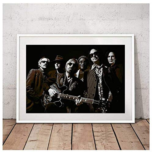 RUIYANMQ Leinwand Bild Tom Petty Poster Rock Sänger Bar Pub Kaffee Wandkunst Dekor Kz4Bt 40X60Cm Rahmenlos