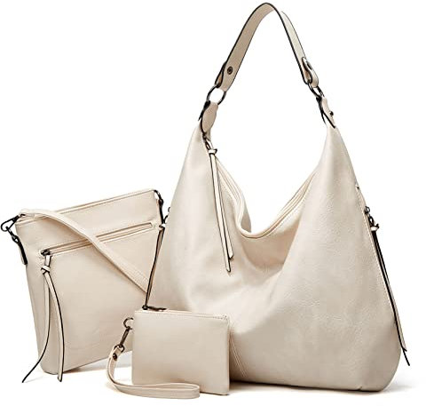 Ashioup Damen Hobo Bag Ranzen Geldbörsen Set, Adidas Sportschuhe mit Stollen
