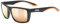 uvex LGL 50 CV - Sonnenbrille für Damen und Herren - konstraststeigernd - verspiegelt - black matt/champagner - one size