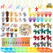 134 Stücke Hunde Geburtstag Deko Party Set - Dog Paw Kindergeburtstags Party Mitgebsel, Hunde Armband, Schlüsselanhänger, Stempel, Aufkleber, Radiergummis, Geschenktüte für Kinder, Jungen, Mädchen
