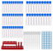 Reagenzgläser,50 pcs Transparent Kunststoff Reagenzglas mit Schraubverschluss 10pcs Pipette Pipetten1 Reagenzglasständer, für Chemieunterricht Gastgeschenk Badesalz Gewürze Kinder Experimente