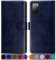 SUANPOT [RFID Schutz für Samsung Galaxy S20 FE hülle PU Leder handyhülle Lederhülle klapphülle Kartenfach Flip Phone Case Cover für Samsung S20 FE Handy hülle Phone case Cover Blau