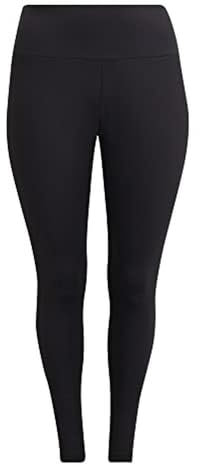 adidas Damen Yoga Essentials High-Waisted Leggings (Plus Size), Black, XL Plus