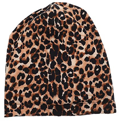 Beaupretty Kopfbedeckung Für Nachtschlaf Baumwollhaube Schlafkappe Haarwrap Leopard Haarabdeckung Motorhaube Slouchy Beanie Nacht Schlafhut Nacht Slap Cap Frauen M?nner Zubeh?r Mädchenmütze