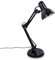 BRILONER - Schreibtischlampe Vintage mit Kabelschalter, schwenkbar, E14 Fassung, max. 25 Watt, Tischlampe, Lampe, Nachttischlampe, Tischleuchte, Deko, Bürolampe, Leselampe Bett, 53x15,5 cm, Schwarz