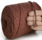 MeriWoolArt® Makramee Garn Rot - Makramee Garn 4mm farbig 225m - Super weiches Baumwollgarn, einfach gedrehte Makramee Schnur für Makramee Wandbehang, Blumenampel, Vorhang und Mehr DIY Deco